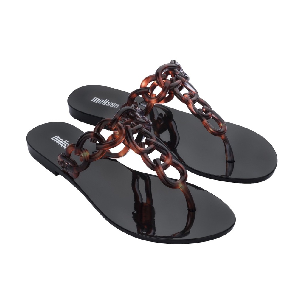 Melissa, Big Chain Ad Sandals in Tortoise